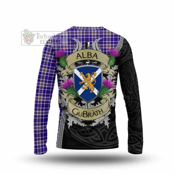 Ochterlony Tartan Family Crest Long Sleeve T-Shirt Lion Rampant Royal Thistle Shield Celtic Inspired - Tartan Vibes Clothing