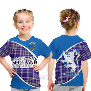 Ochterlony Family Crest Tartan Kid T-Shirt Celebrate Saint Andrew's Day in Style - Tartan Vibes Clothing