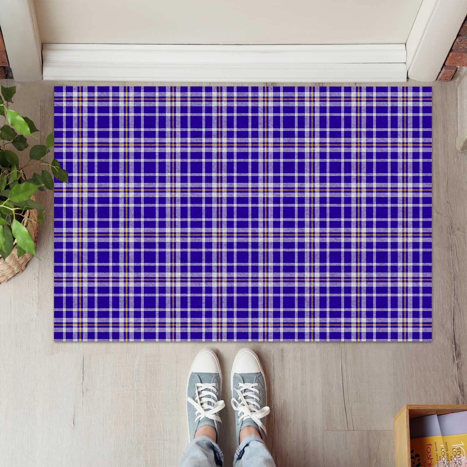 Ochterlony Tartan Rubber Doormat - Tartan Vibes Clothing