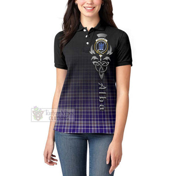 Ochterlony Tartan Women's Polo Shirt Featuring Alba Gu Brath Family Crest Celtic Inspired - Tartan Vibes Clothing