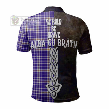 Ochterlony Tartan Family Crest Polo Shirt Alba Gu Brath Be Brave Lion Ancient Style - Tartan Vibes Clothing
