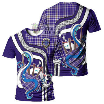 Ochterlony Tartan T-Shirt with Epic Bagpipe Style