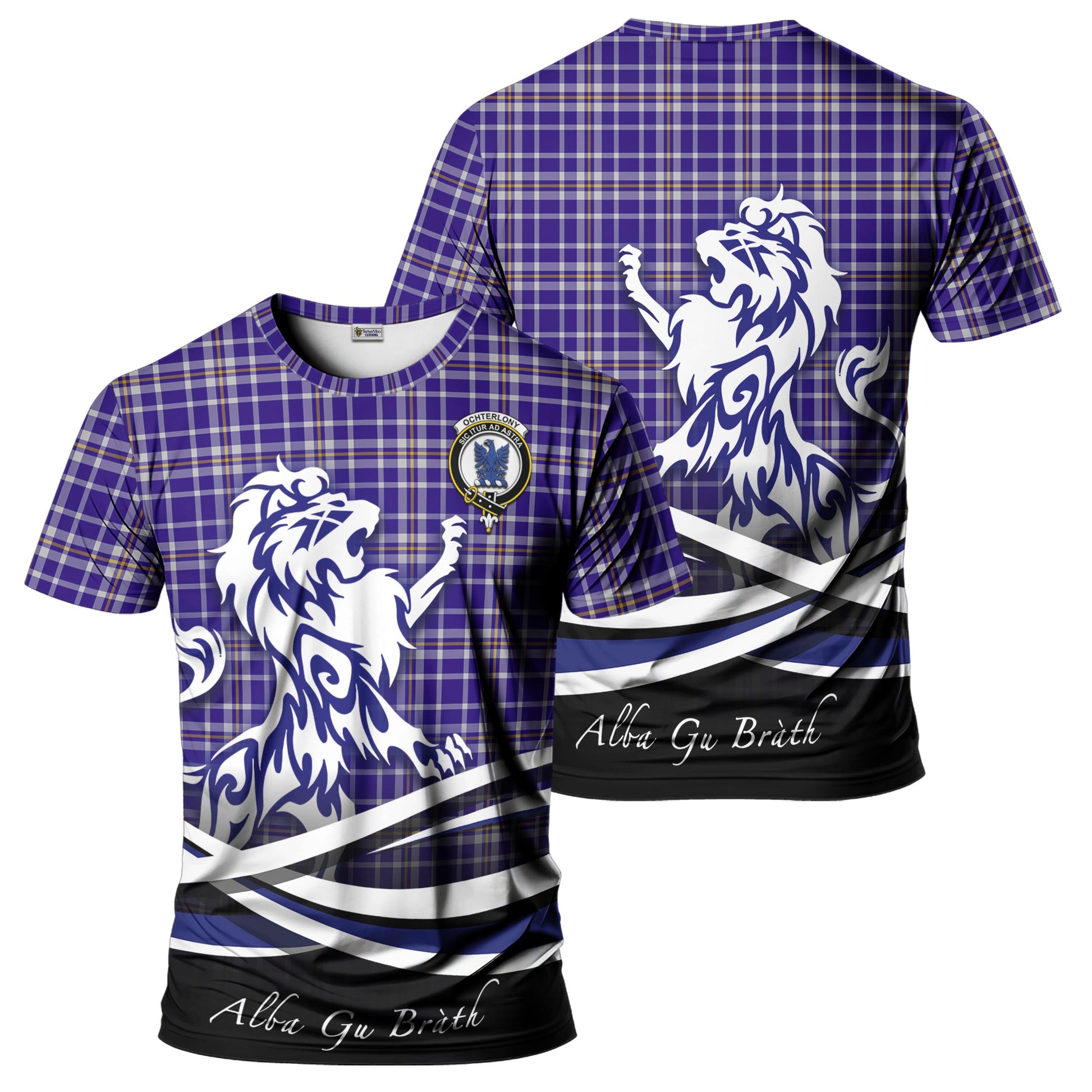 ochterlony-tartan-t-shirt-with-alba-gu-brath-regal-lion-emblem