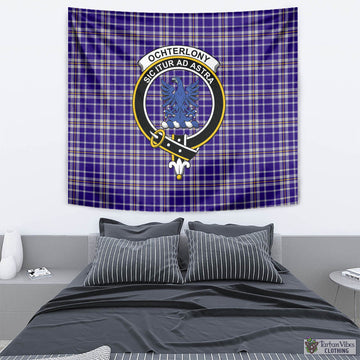 Ochterlony Tartan Tapestry Wall Hanging and Home Decor for Room with Family Crest - Tartan Vibes Clothing