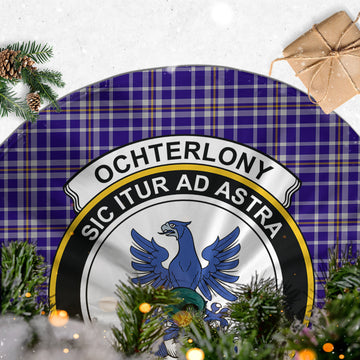 Ochterlony Tartan Christmas Tree Skirt with Family Crest - Tartan Vibes Clothing