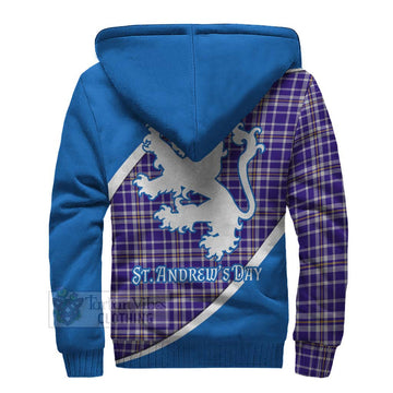 Ochterlony Family Crest Tartan Sherpa Hoodie Celebrate Saint Andrew's Day in Style - Tartan Vibes Clothing