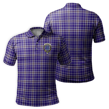 Ochterlony Tartan Men's Polo Shirt with Family Crest