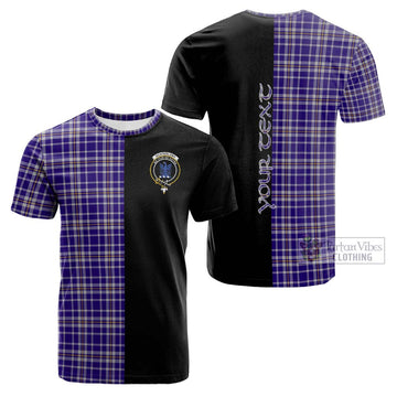 Ochterlony Tartan Cotton T-shirt with Family Crest and Half Of Me Style