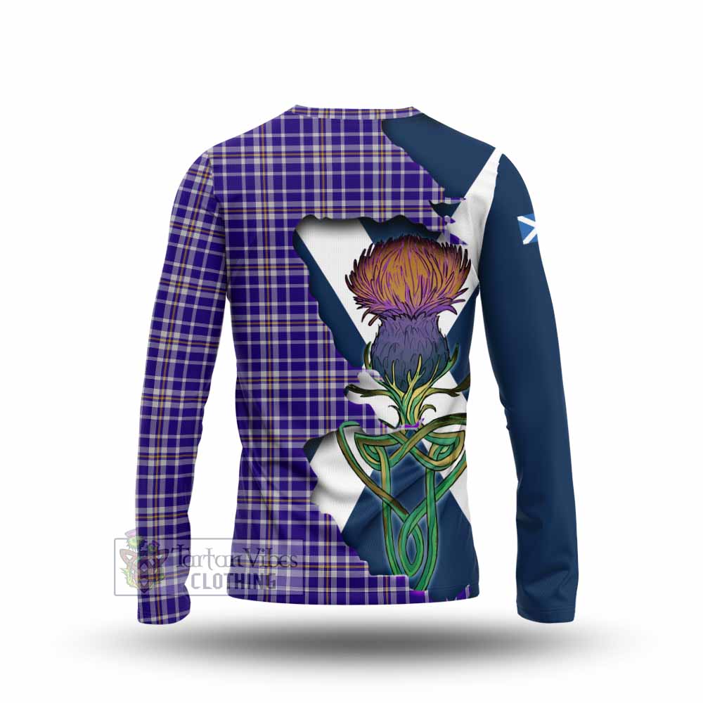 Ochterlony Tartan Family Crest Long Sleeve T-Shirt Scottish Thistle Celtic Inspired - Tartan Vibes Clothing