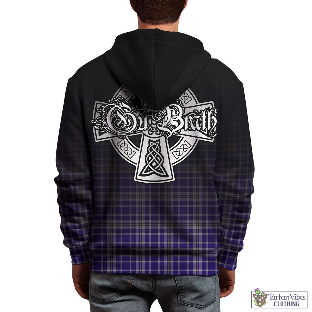 Ochterlony Tartan Hoodie Featuring Alba Gu Brath Family Crest Celtic Inspired - Tartan Vibes Clothing