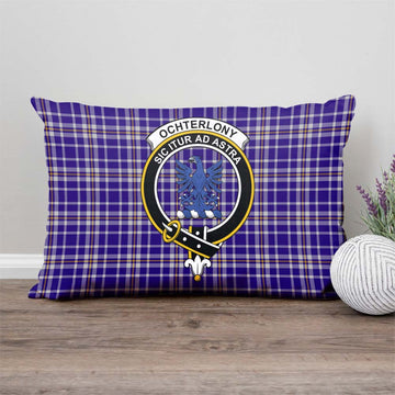 Ochterlony Tartan Pillow Cover with Family Crest - Tartan Vibes Clothing