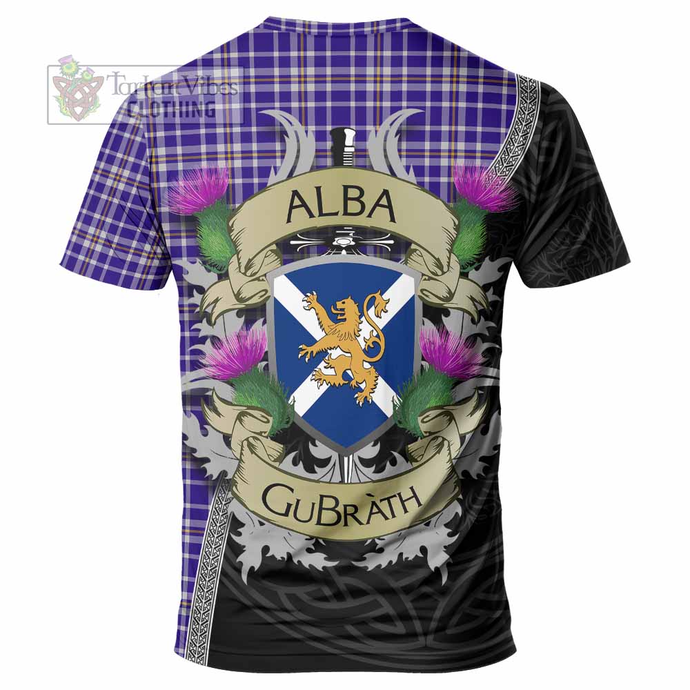Ochterlony Tartan Family Crest T-Shirt Lion Rampant Royal Thistle Shield Celtic Inspired - Tartan Vibes Clothing