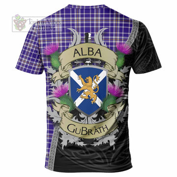Ochterlony Tartan Family Crest T-Shirt Lion Rampant Royal Thistle Shield Celtic Inspired