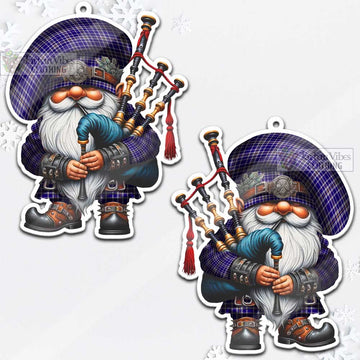 Ochterlony Tartan Bagpiper Gnome Christmas Ornament - Tartan Vibes Clothing