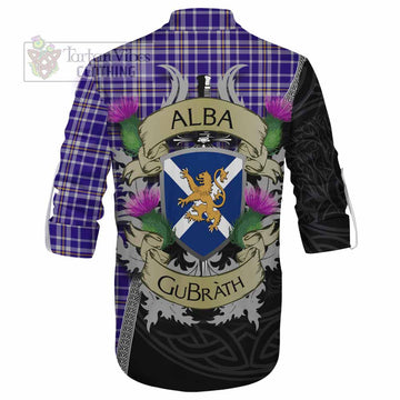 Ochterlony Tartan Family Crest Ghillie Kilt Shirt Lion Rampant Royal Thistle Shield Celtic Inspired - Tartan Vibes Clothing