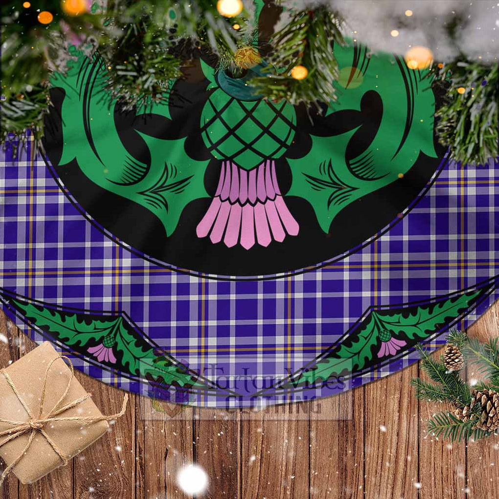Ochterlony Tartan Christmas Tree Skirt Scottish Thistle Style - Tartan Vibes Clothing