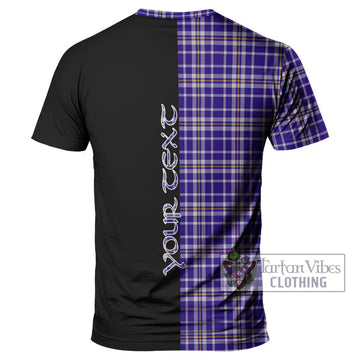 Ochterlony Tartan T-Shirt with Family Crest and Half Of Me Style