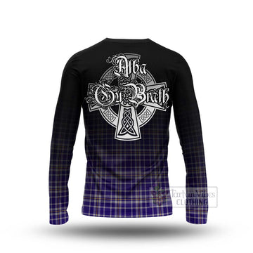 Ochterlony Tartan Long Sleeve T-Shirt Featuring Alba Gu Brath Family Crest Celtic Inspired - Tartan Vibes Clothing