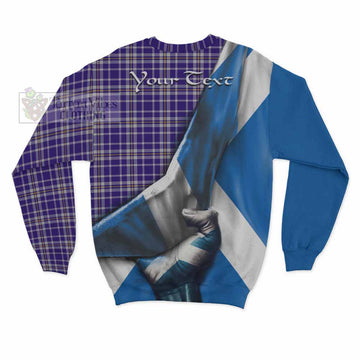 Ochterlony Tartan Sweatshirt with Family Crest Scotland Patriotic Style - Tartan Vibes Clothing