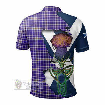 Ochterlony Tartan Family Crest Polo Shirt Scottish Thistle Celtic Inspired - Tartan Vibes Clothing