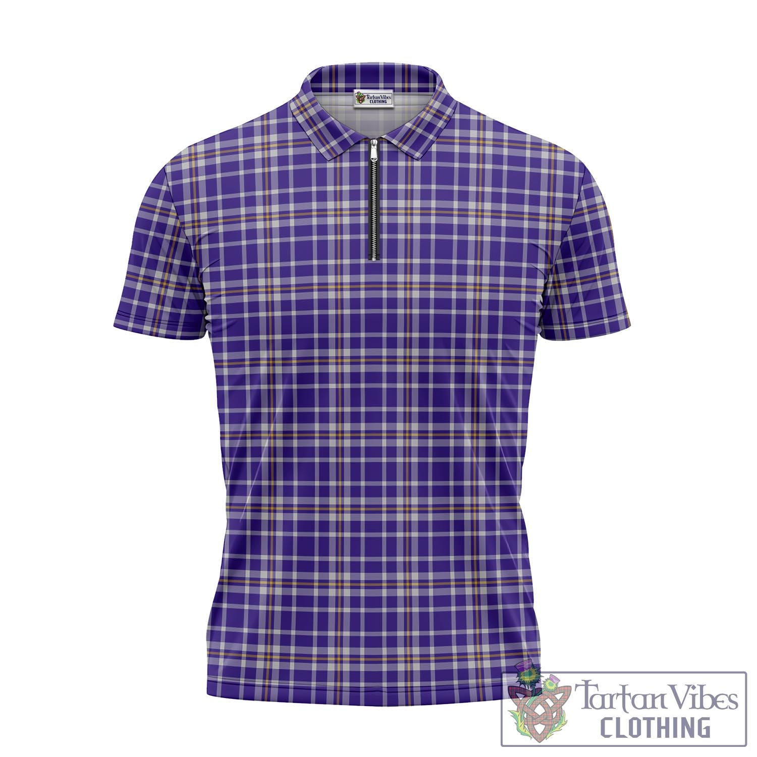 Ochterlony Tartan Zipper Polo Shirt - Tartan Vibes Clothing