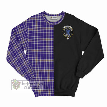 Ochterlony Tartan Sweatshirt with Family Crest and Half Of Me Style - Tartan Vibes Clothing