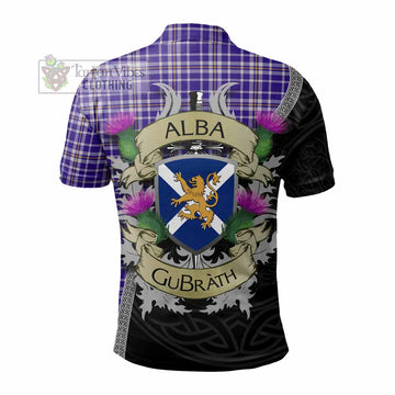 Ochterlony Tartan Family Crest Polo Shirt Lion Rampant Royal Thistle Shield Celtic Inspired - Tartan Vibes Clothing