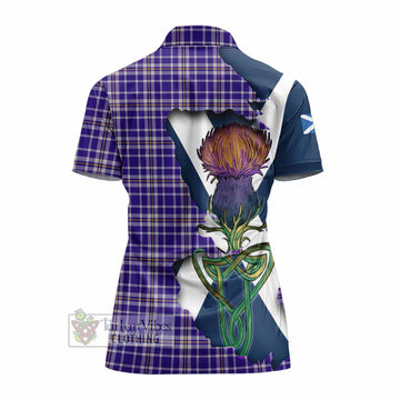 Ochterlony Tartan Family Crest Women's Polo Shirt Scottish Thistle Celtic Inspired - Tartan Vibes Clothing