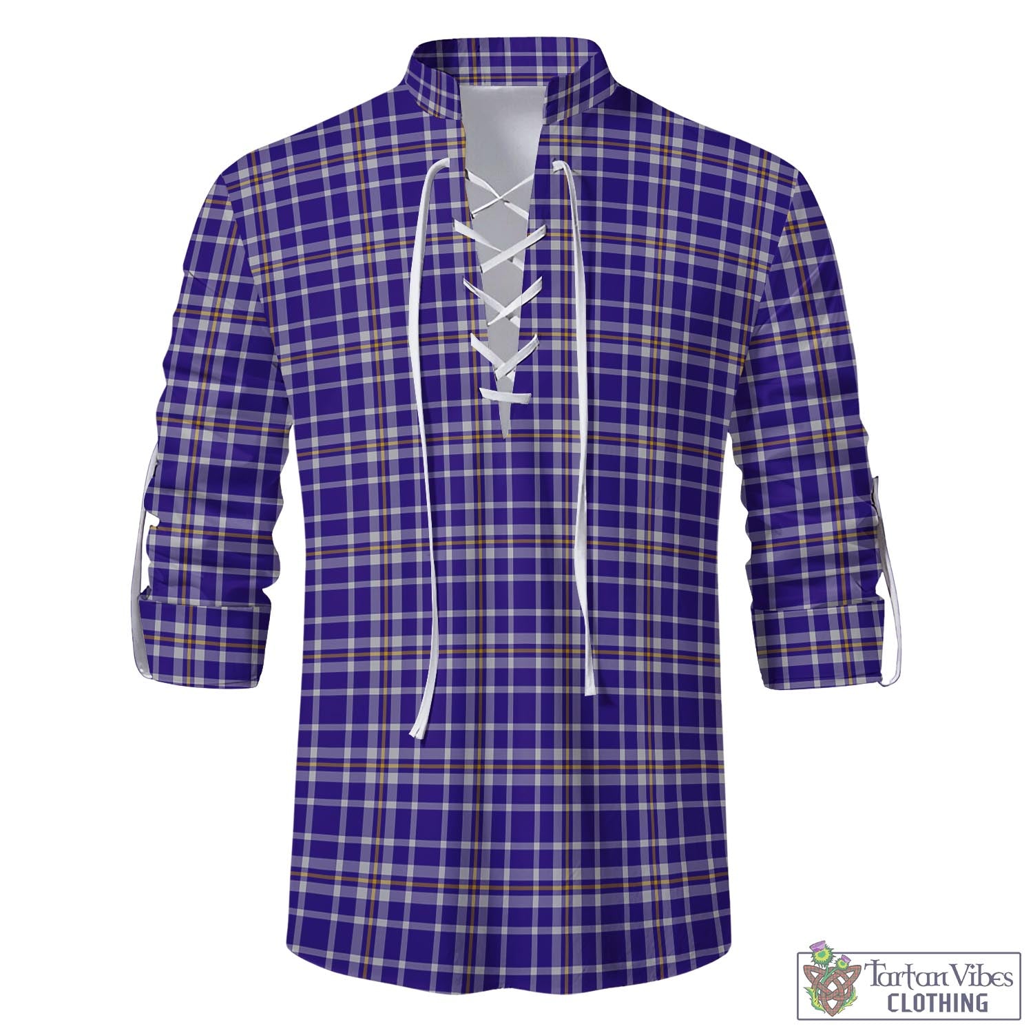 Tartan Vibes Clothing Ochterlony Tartan Men's Scottish Traditional Jacobite Ghillie Kilt Shirt