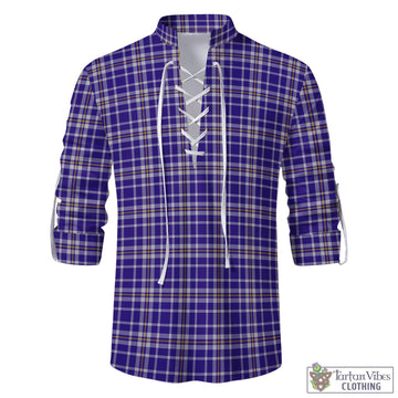 Ochterlony Tartan Men's Scottish Traditional Jacobite Ghillie Kilt Shirt - Tartan Vibes Clothing