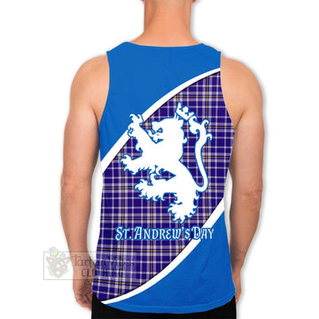 Ochterlony Family Crest Tartan Men's Tank Top Celebrate Saint Andrew's Day in Style - Tartan Vibes Clothing
