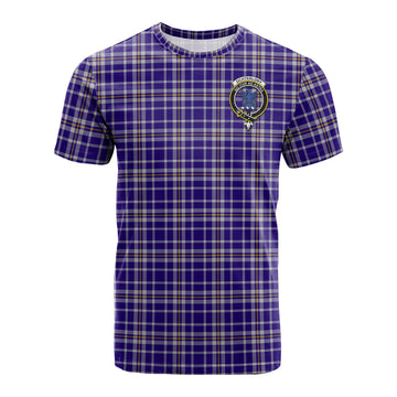 Ochterlony Tartan T-Shirt with Family Crest