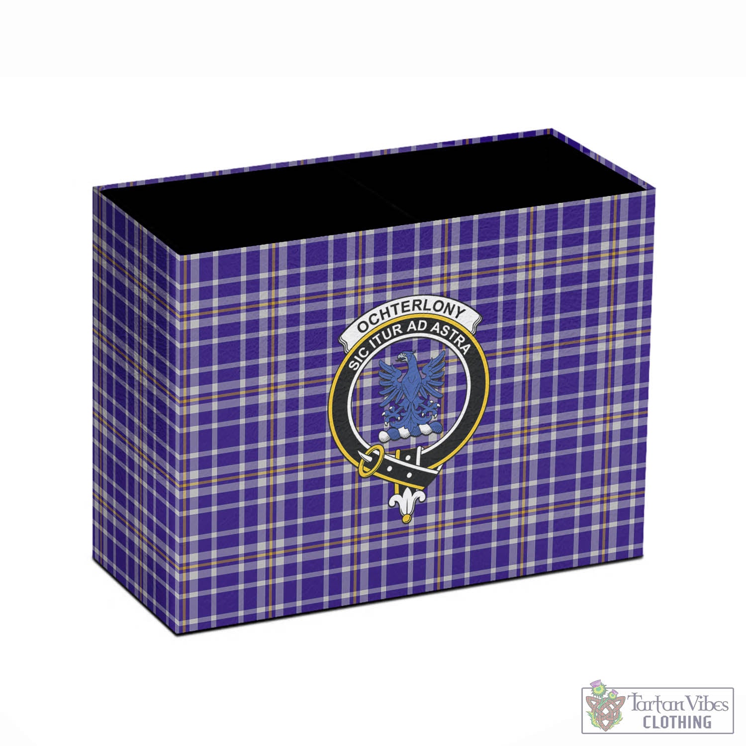 Ochterlony Tartan Pen Holder with Family Crest - Tartan Vibes Clothing