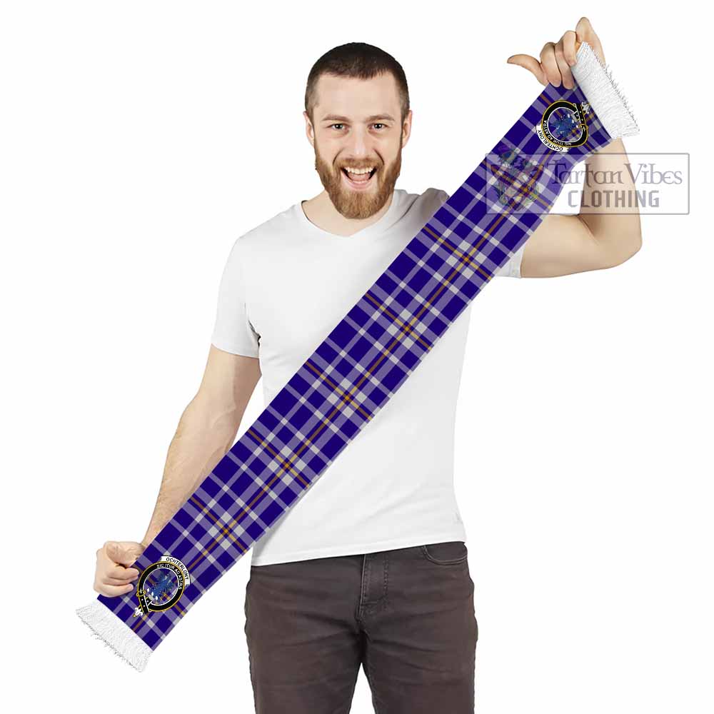 Ochterlony Tartan Ruffneck Scarf with Family Crest - Tartan Vibes Clothing