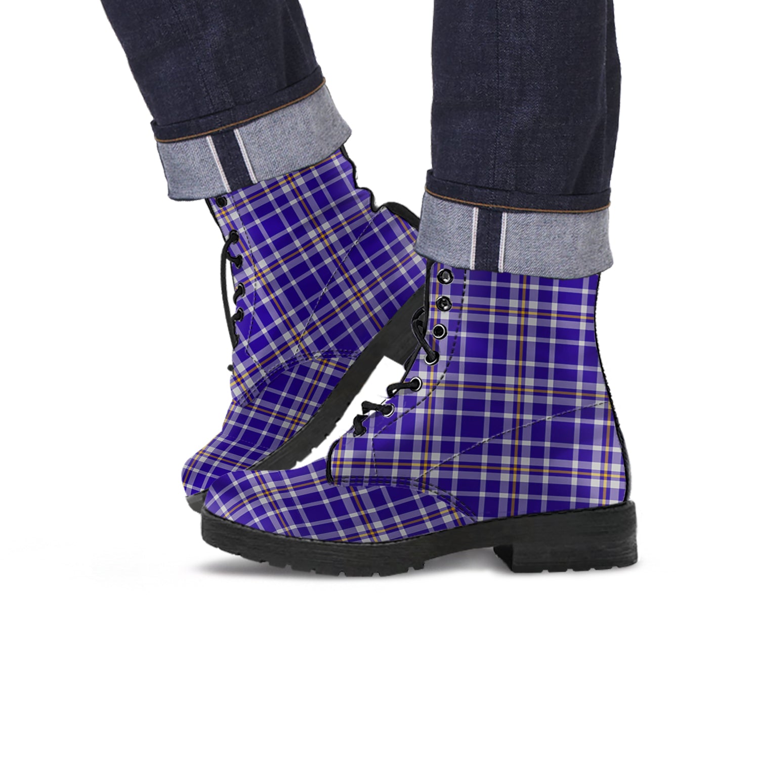 Ochterlony Tartan Leather Boots - Tartan Vibes Clothing