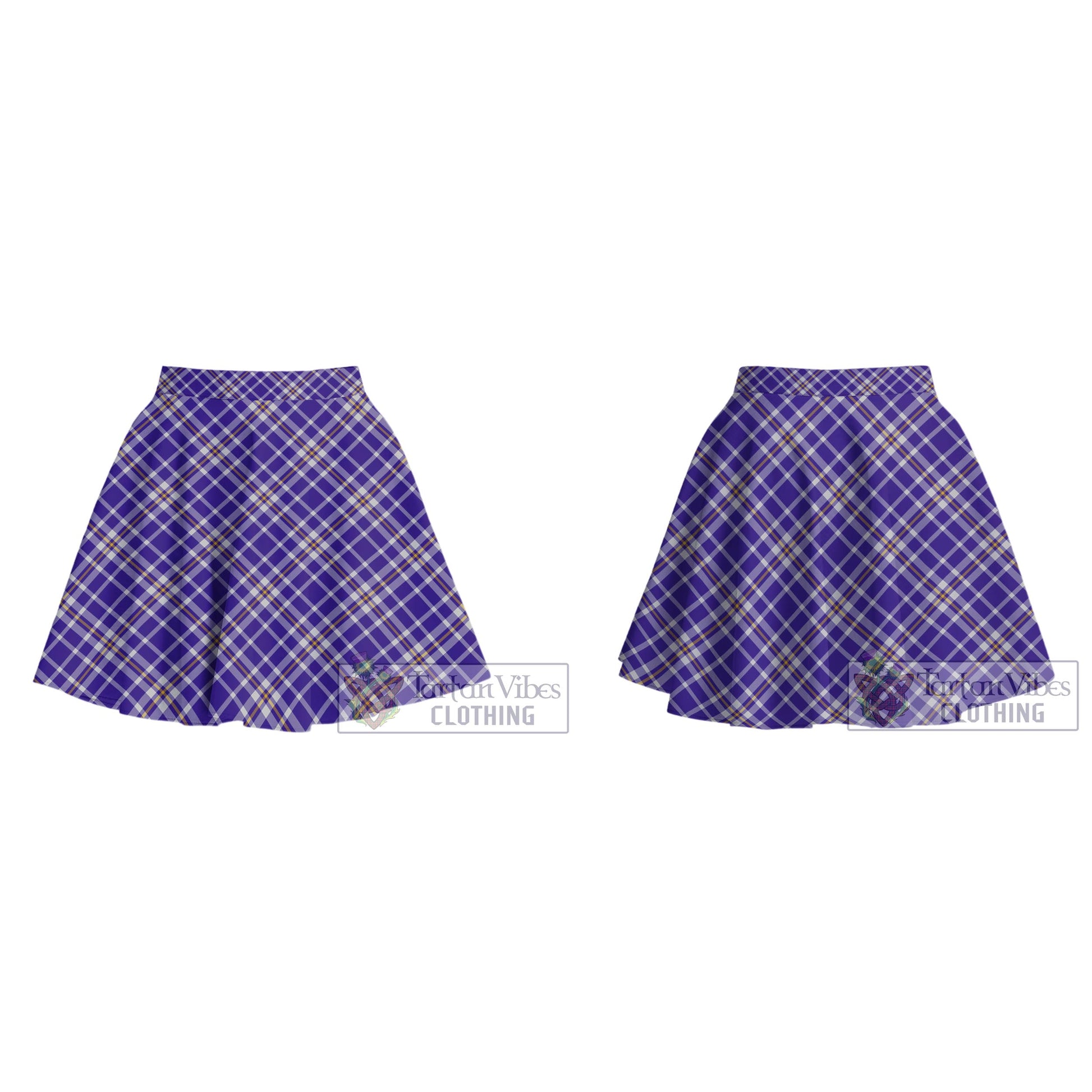 Ochterlony Tartan Women's Plated Mini Skirt Cross Style - Tartan Vibes Clothing