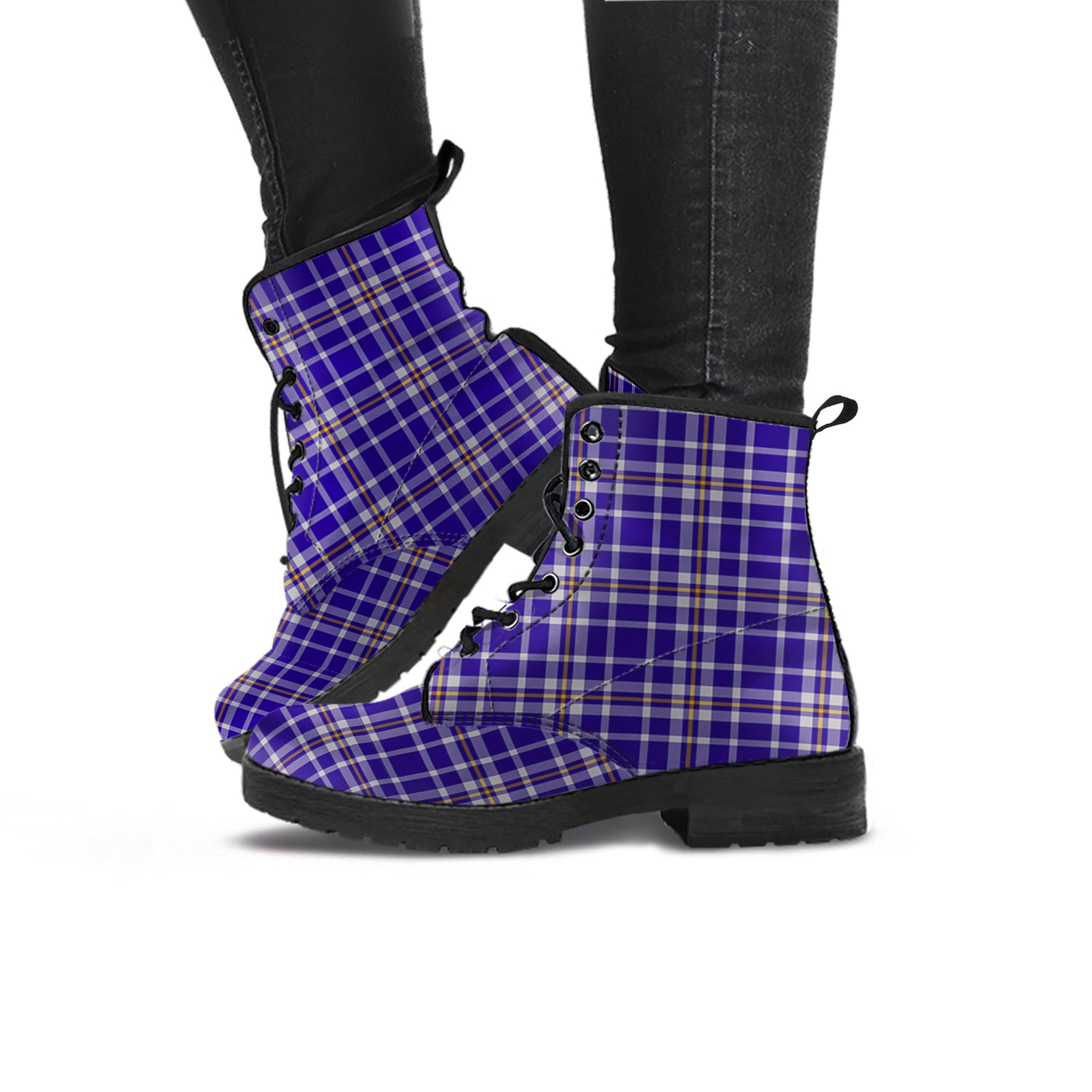 Ochterlony Tartan Leather Boots - Tartan Vibes Clothing