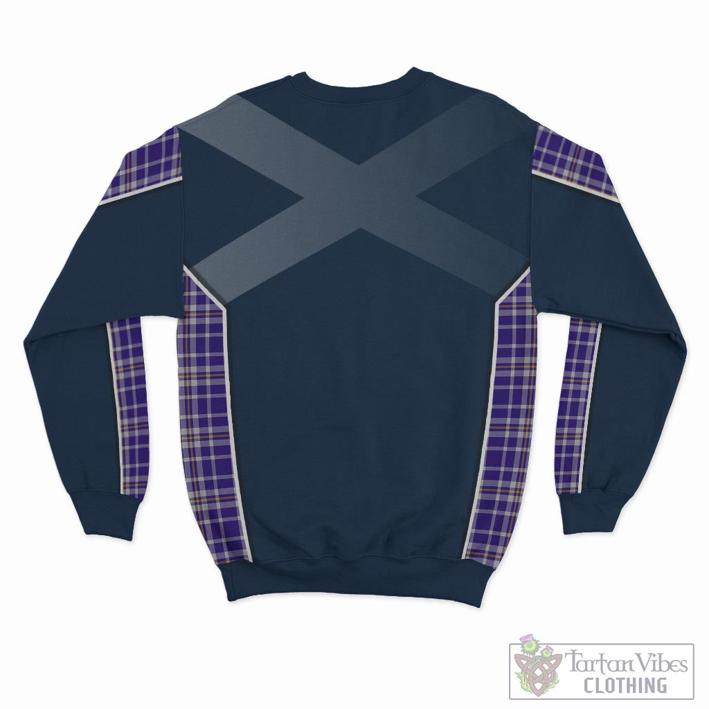 Ochterlony Tartan Sweatshirt with Family Crest and Scottish Thistle Vibes Sport Style - Tartan Vibes Clothing