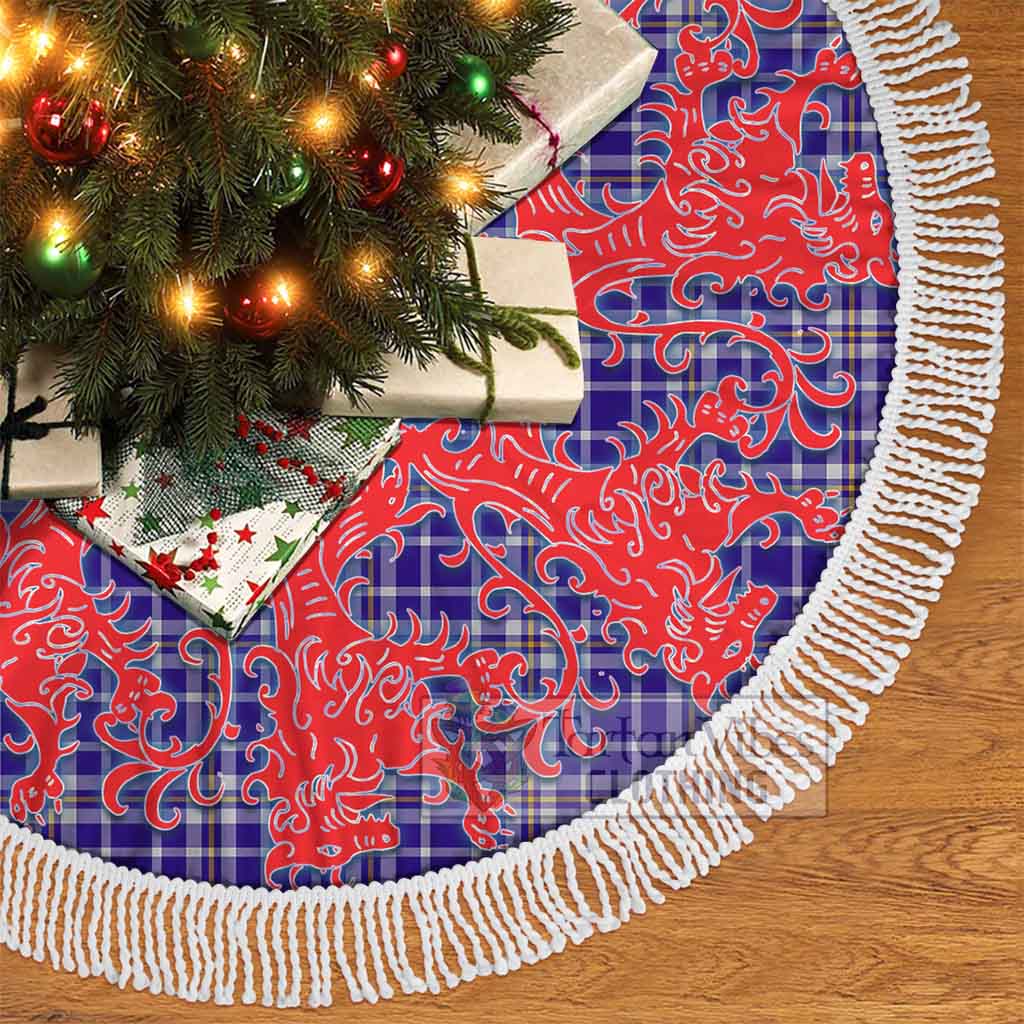 Ochterlony Tartan Christmas Tree Skirt Lion Rampant Style - Tartan Vibes Clothing