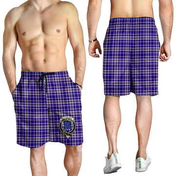 Ochterlony Tartan Mens Shorts with Family Crest - Tartan Vibes Clothing