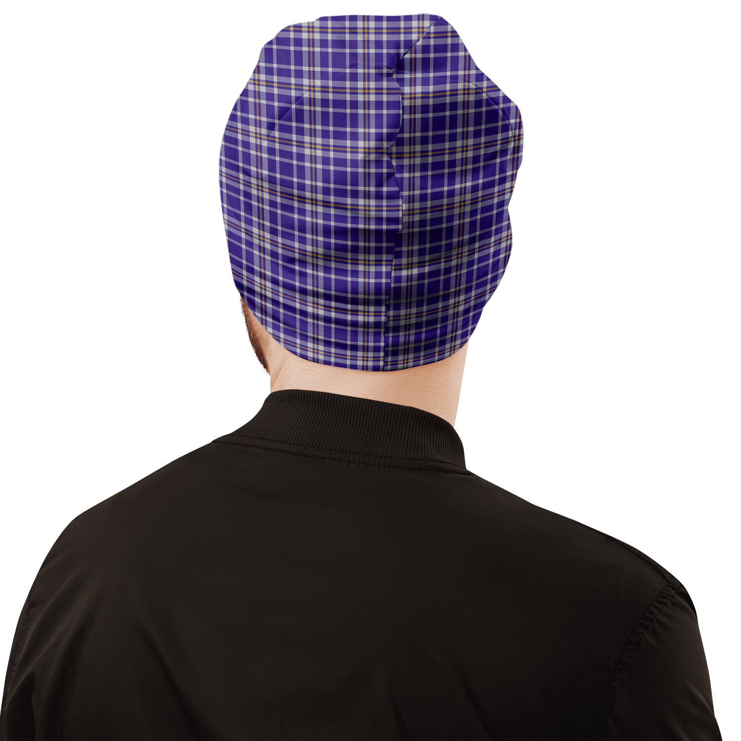 Ochterlony Tartan Beanies Hat with Family Crest - Tartan Vibes Clothing