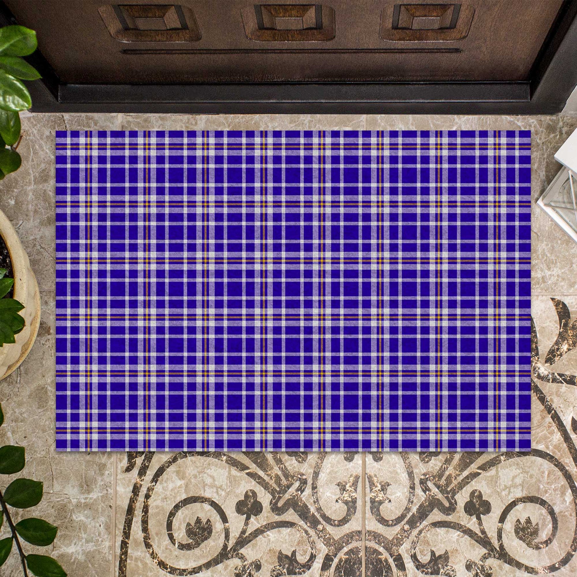 Ochterlony Tartan Rubber Doormat - Tartan Vibes Clothing