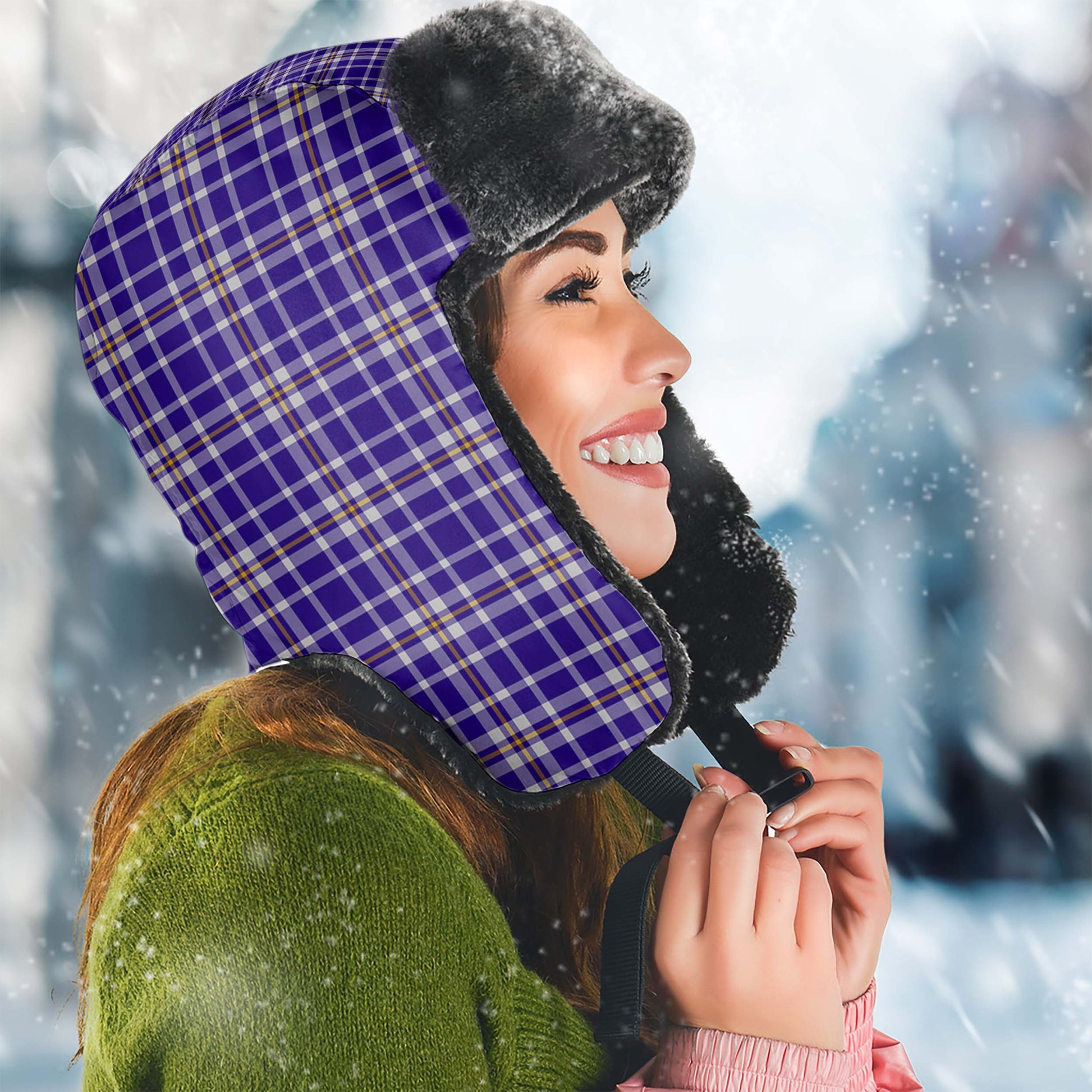 Ochterlony Tartan Winter Trapper Hat - Tartan Vibes Clothing