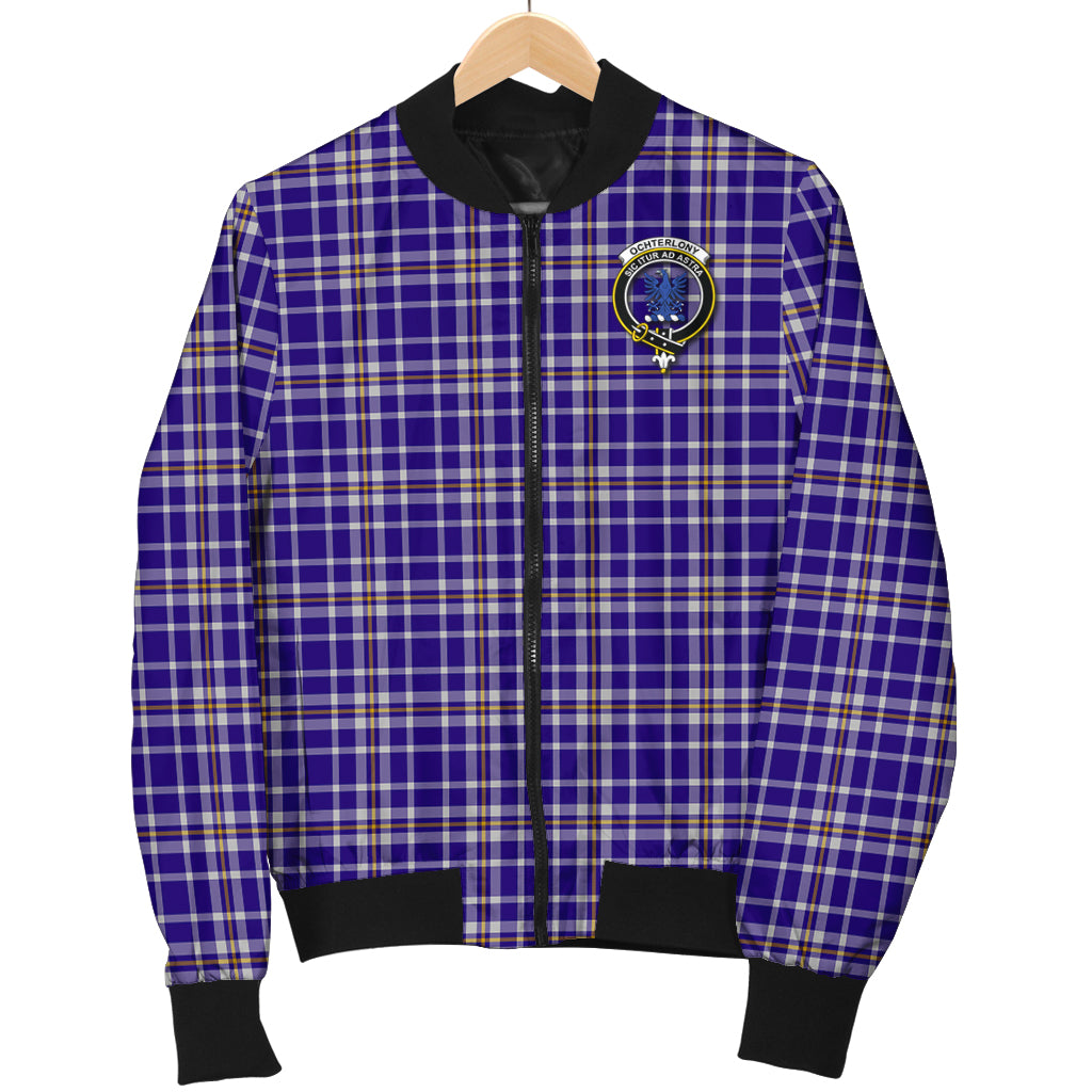 Ochterlony Tartan Bomber Jacket with Family Crest - Tartan Vibes Clothing
