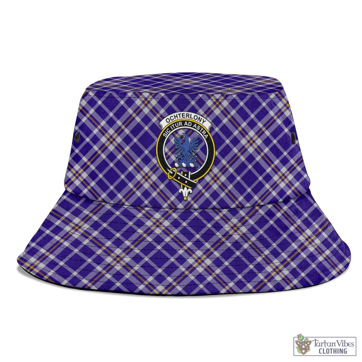Ochterlony Tartan Bucket Hat with Family Crest - Tartan Vibes Clothing