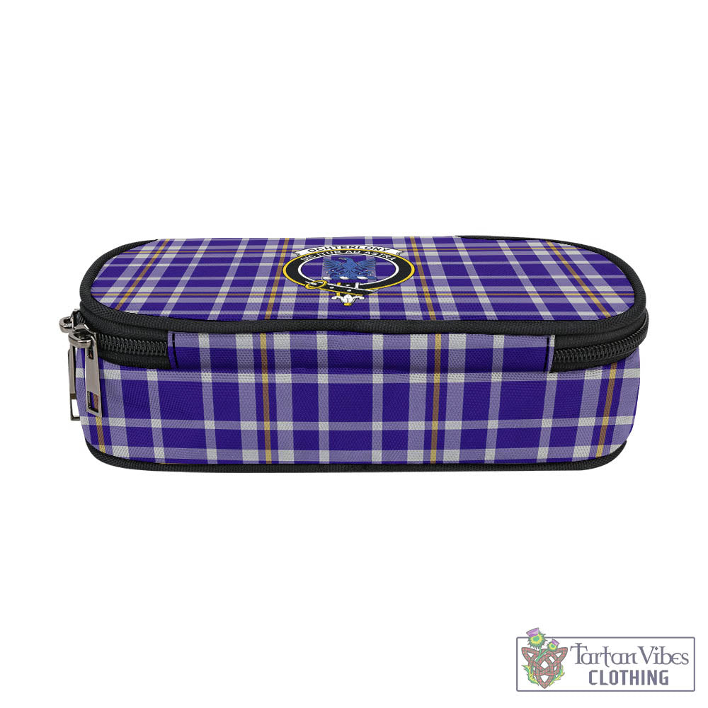 Ochterlony Tartan Pen and Pencil Case with Family Crest - Tartan Vibes Clothing