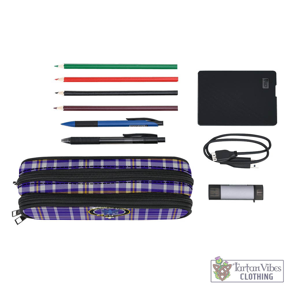Ochterlony Tartan Pen and Pencil Case with Family Crest - Tartan Vibes Clothing