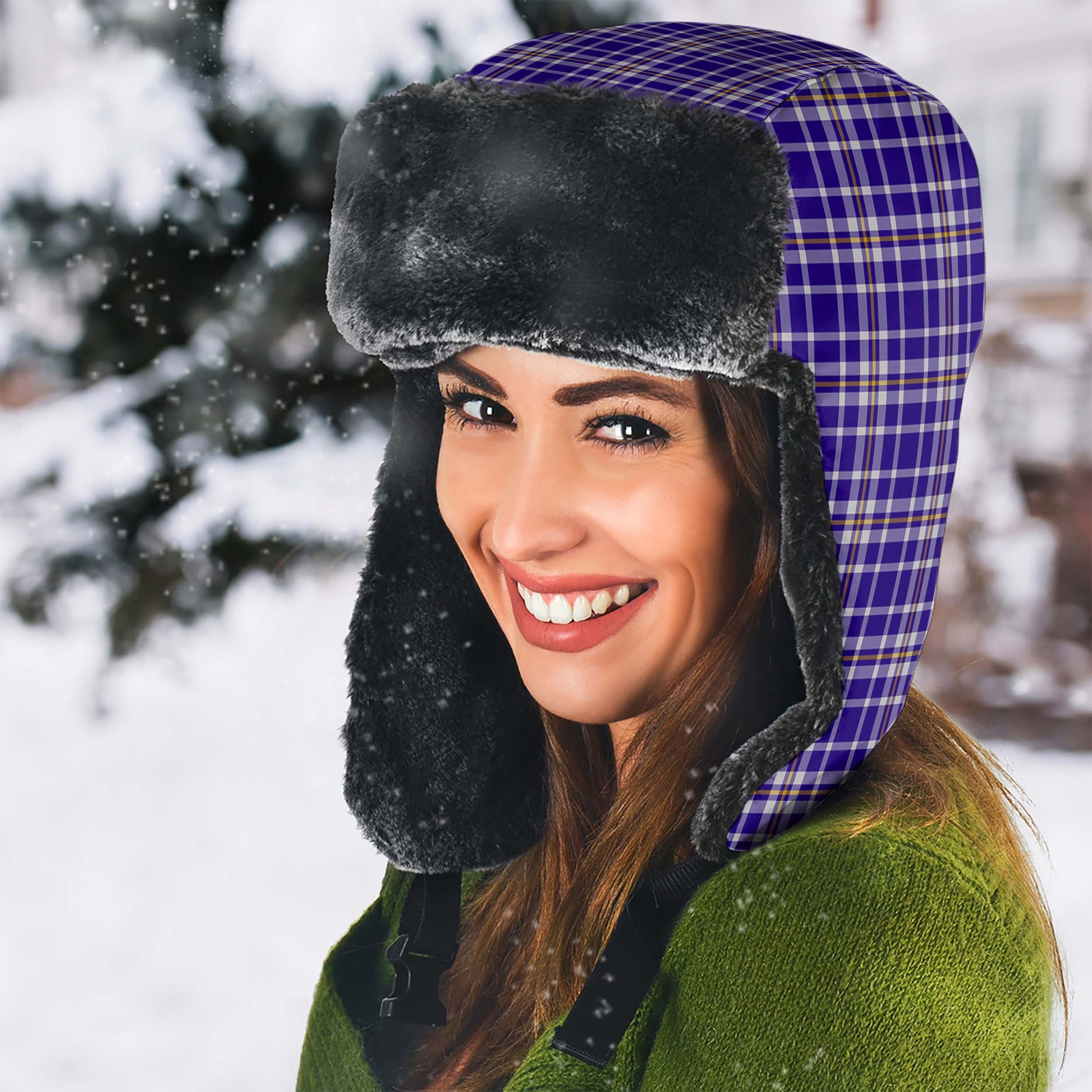 Ochterlony Tartan Winter Trapper Hat - Tartan Vibes Clothing