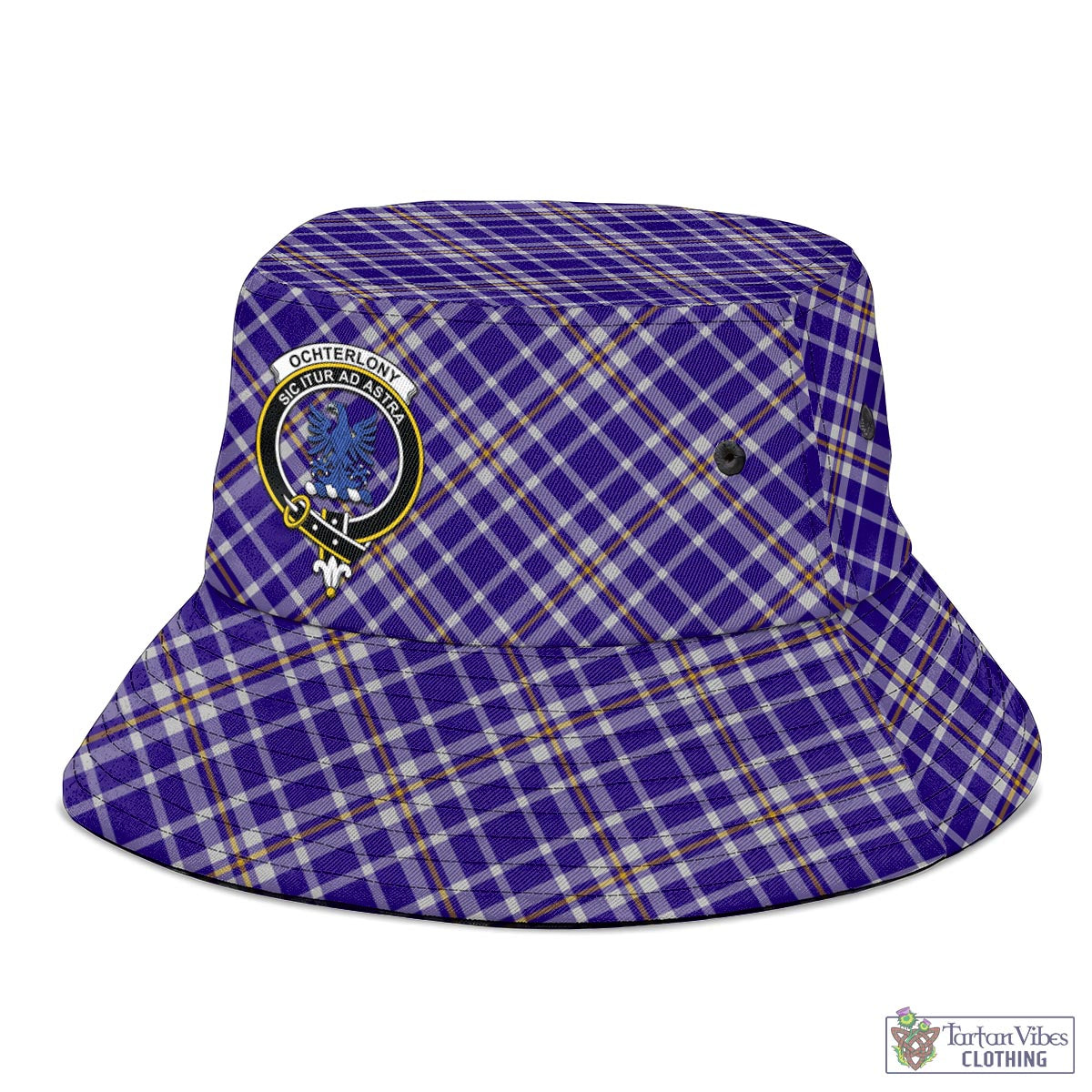 Ochterlony Tartan Bucket Hat with Family Crest - Tartan Vibes Clothing