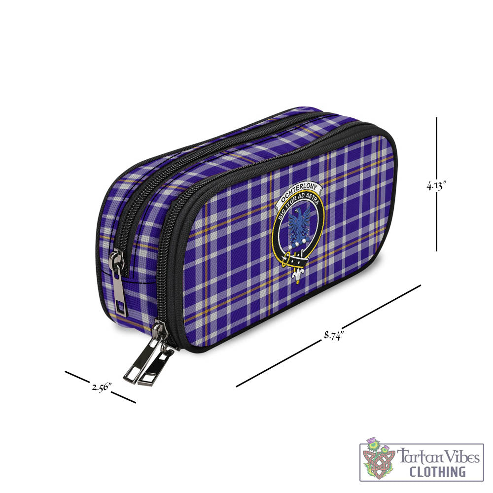 Ochterlony Tartan Pen and Pencil Case with Family Crest - Tartan Vibes Clothing